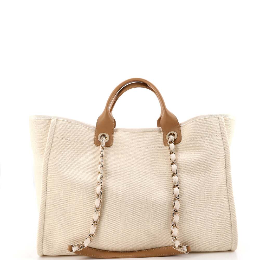 Chanel Deauville Tote Pearl Embellished #269218C47B - Picture 3 of 7